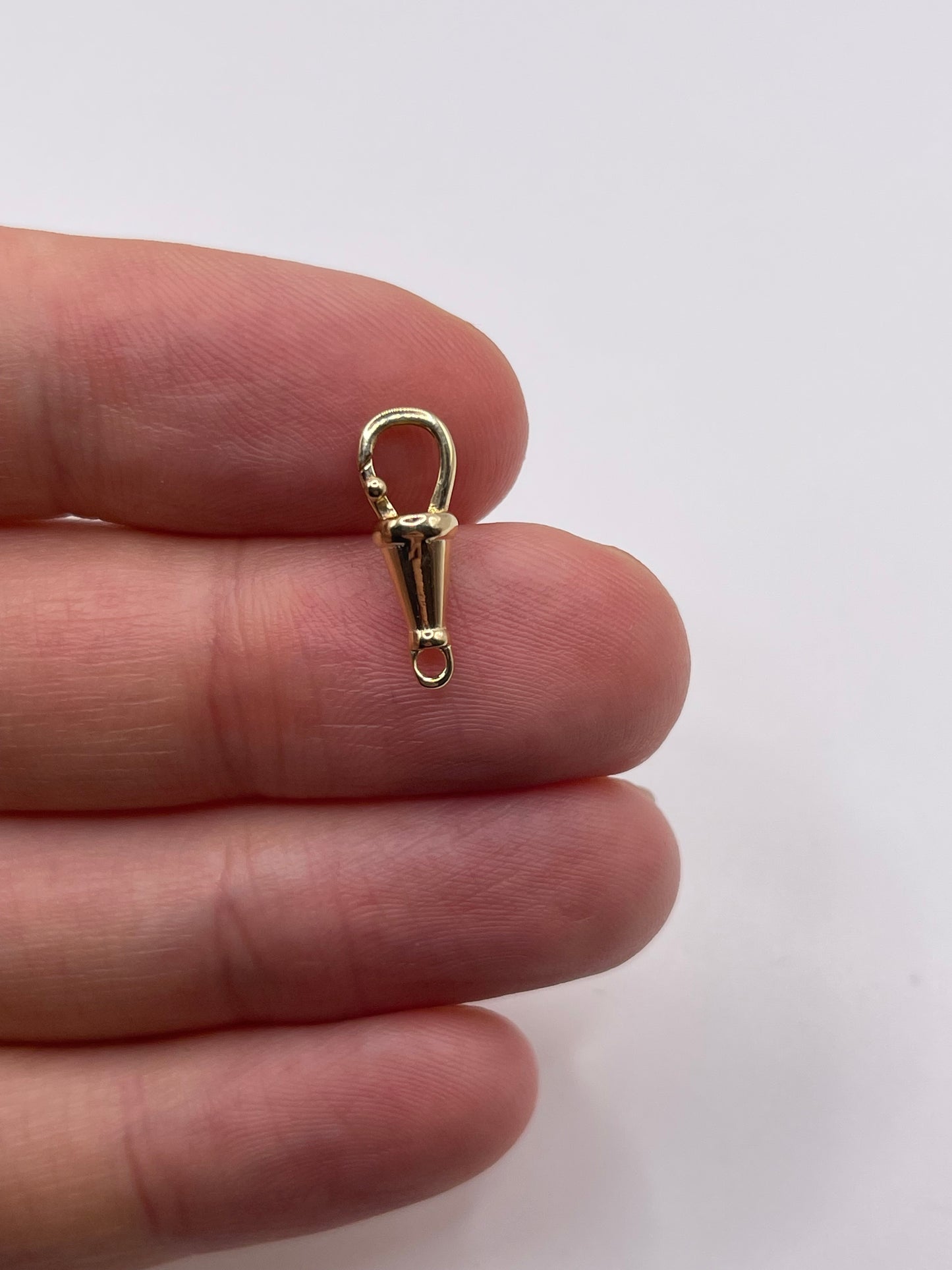9ct gold 16mm dog clip