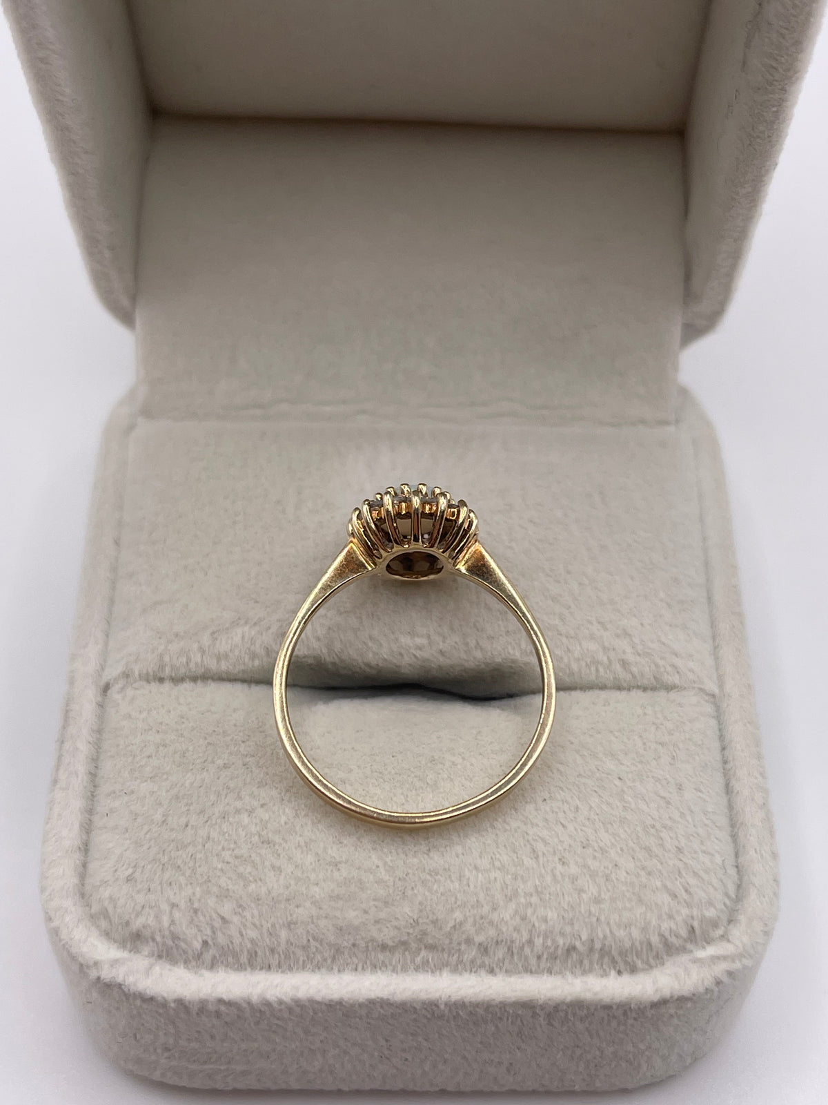 9ct gold opal and diamond ring