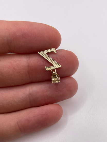 9ct gold initial Z pendant