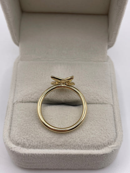 9ct gold starfish ring