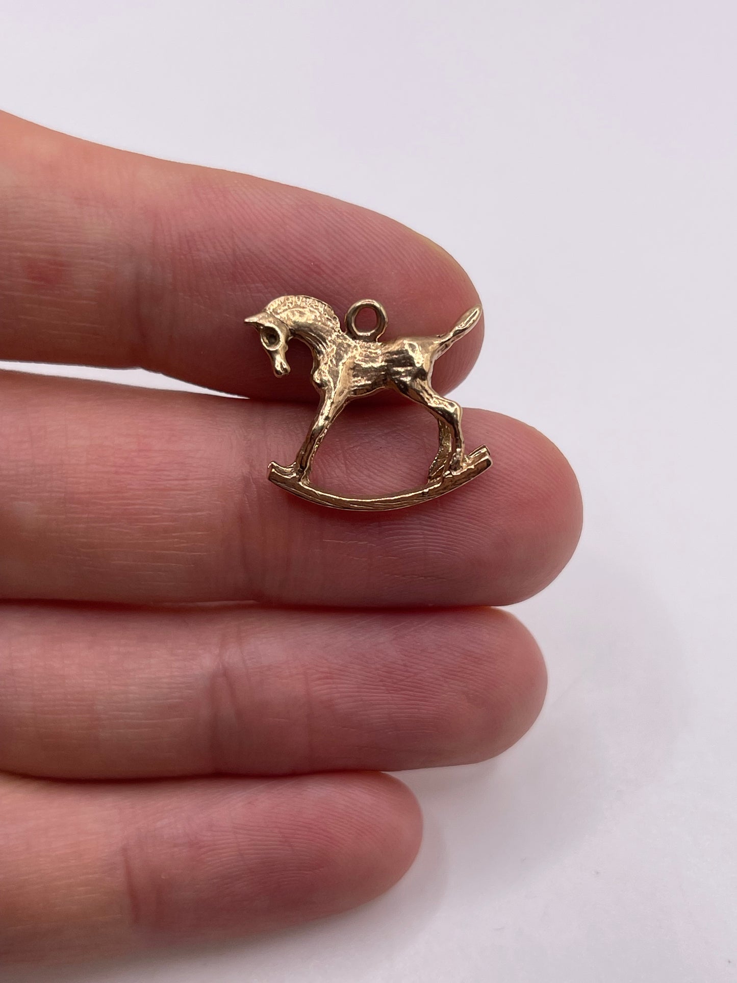 9ct gold rocking horse charm