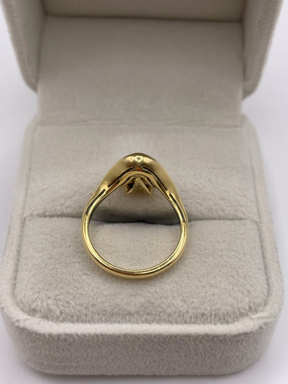 18ct gold diamond cluster ring