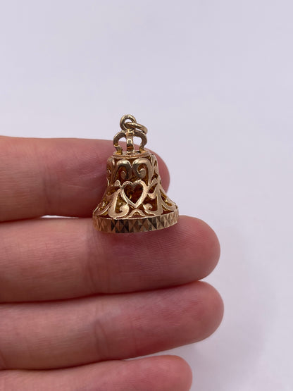 9ct gold bell charm