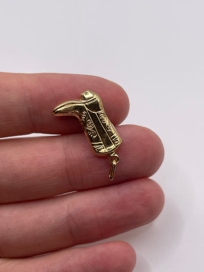 9ct gold cowboy boot charm