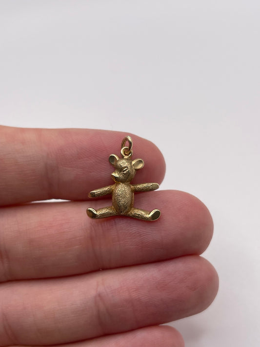 9ct gold bear charm
