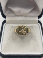 Load image into Gallery viewer, 9ct gold diamond signet ring
