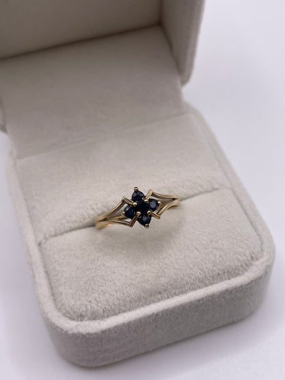 9ct gold sapphire ring