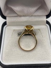 Load image into Gallery viewer, 9ct gold citrine and diamond ring
