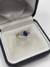 Load image into Gallery viewer, 18ct gold sapphire and diamond ring
