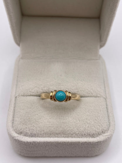 9ct gold turquoise ring