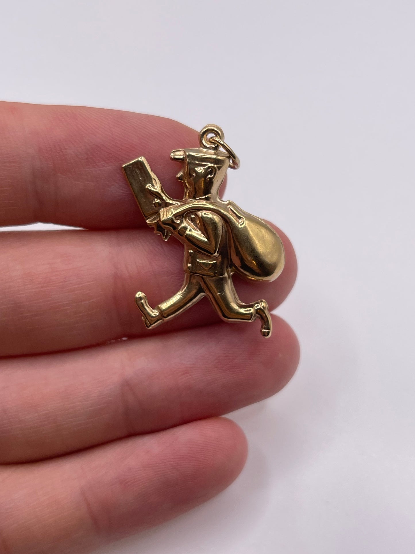 9ct gold postman charm