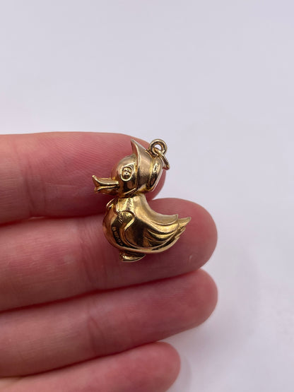 9ct gold duck charm
