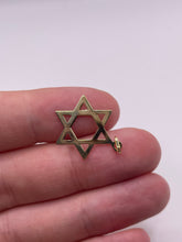 Load image into Gallery viewer, 9ct gold Star of David charm
