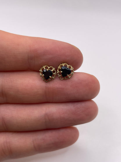 9ct gold sapphire earrings