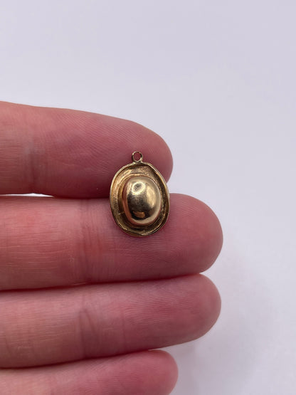 9ct gold hat charm