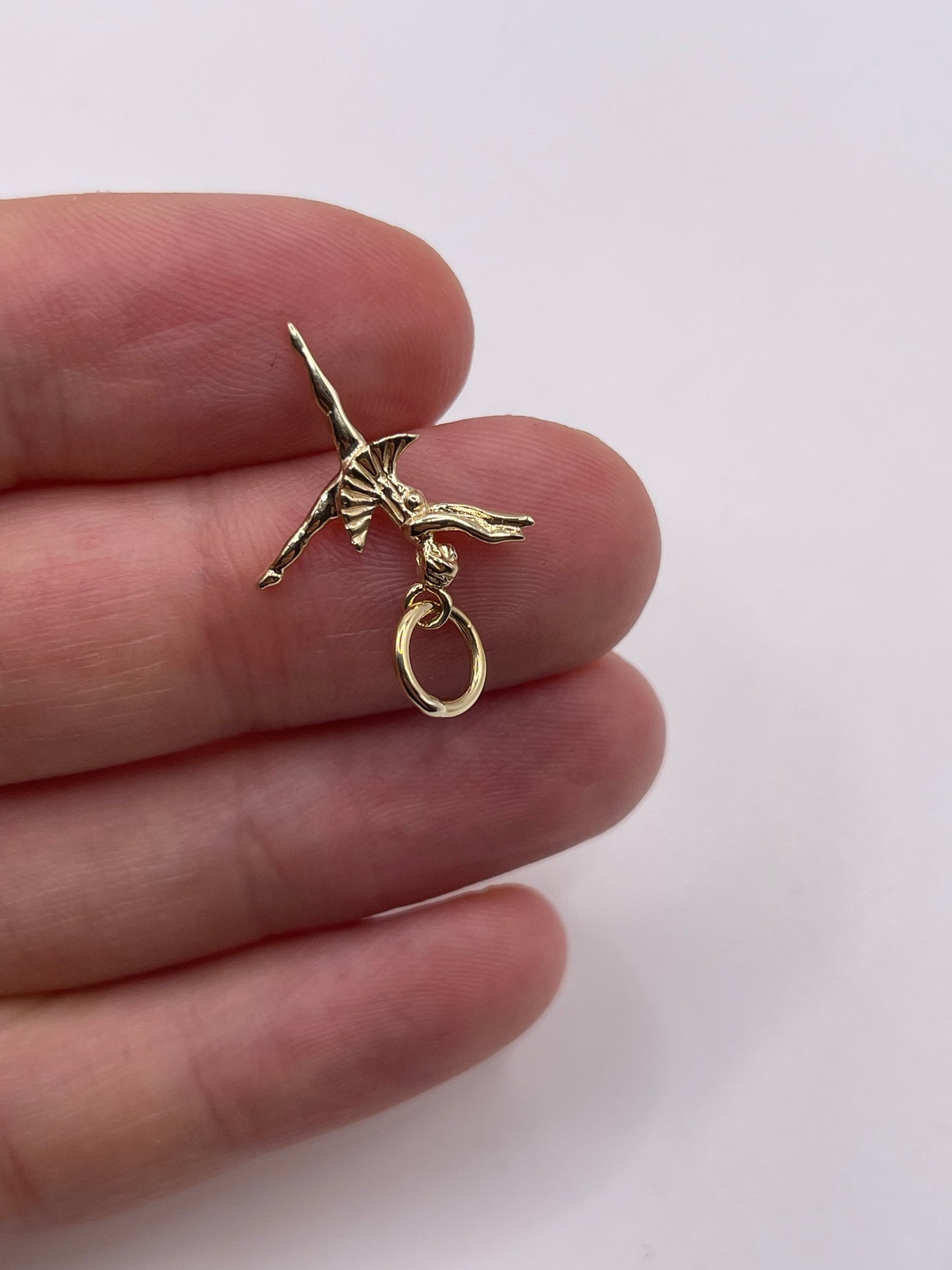 9ct gold ballerina charm