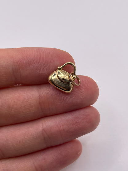 9ct gold handbag charm