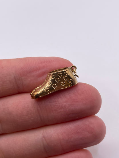 9ct gold shoe charm