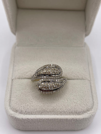 9ct gold diamond cluster ring