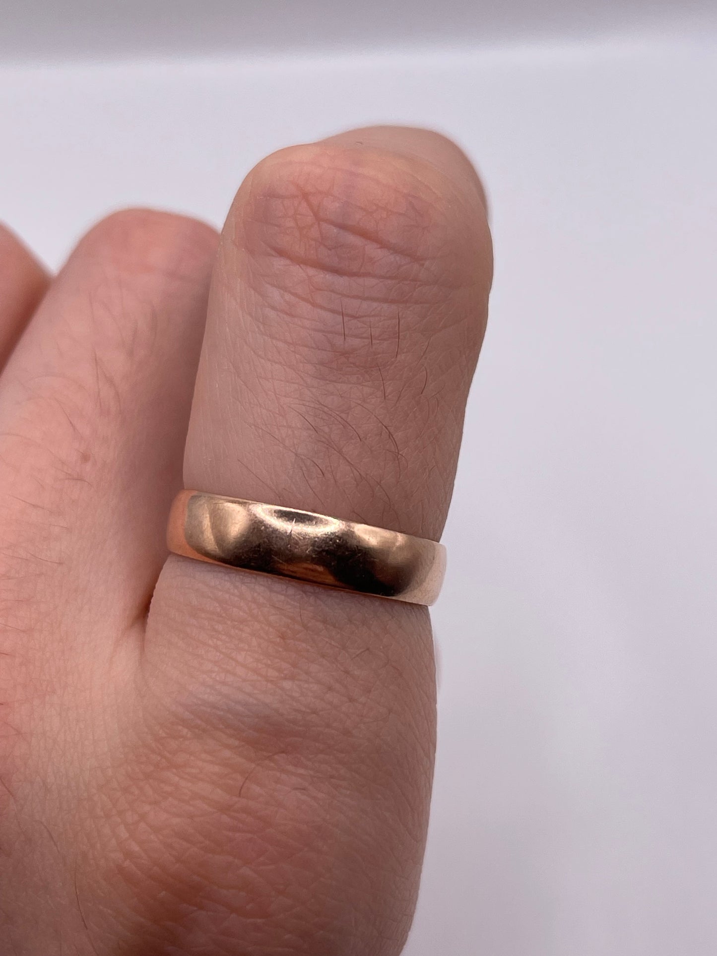 9ct rose gold band