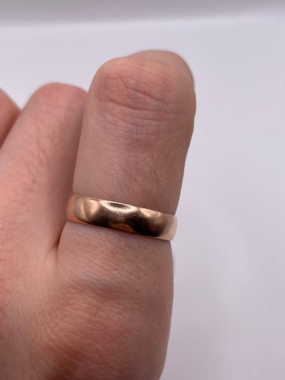 9ct rose gold band