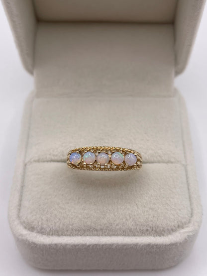 9ct gold opal ring