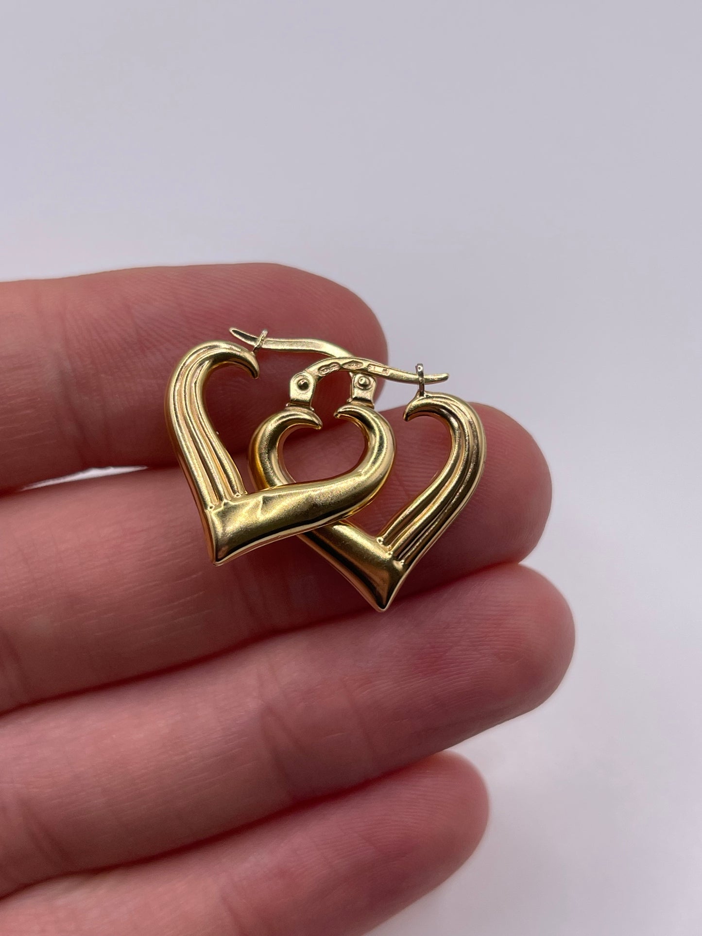 9ct gold creole earrings
