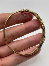 Load image into Gallery viewer, 9ct gold ruby and diamond bangle
