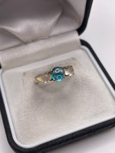 Load image into Gallery viewer, 9ct gold cabochon topaz and moonstone ring
