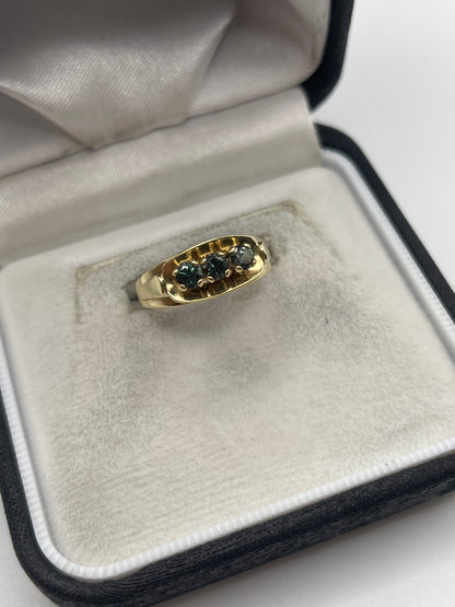 9ct gold synthetic spinel ring