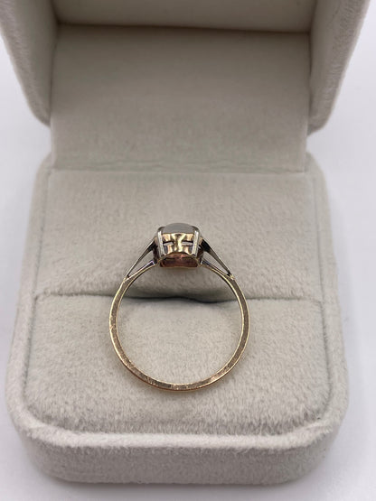 9ct gold moonstone ring