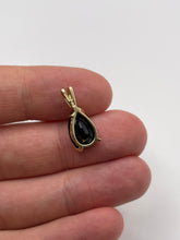 Load image into Gallery viewer, 9ct gold sapphire and diamond pendant
