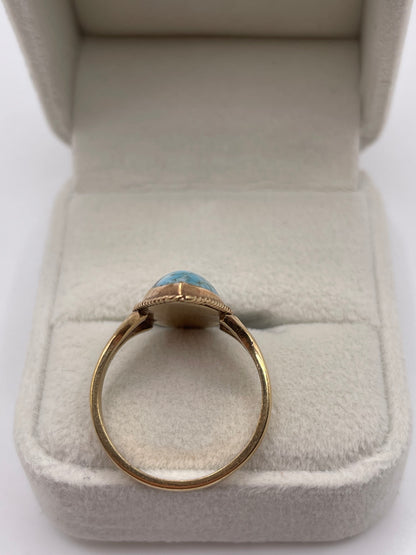 9ct gold gemstone ring