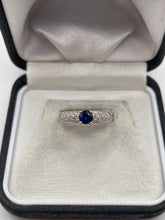 Load image into Gallery viewer, 9ct gold kyanite and diamond ring
