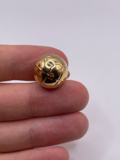 9ct gold football charm