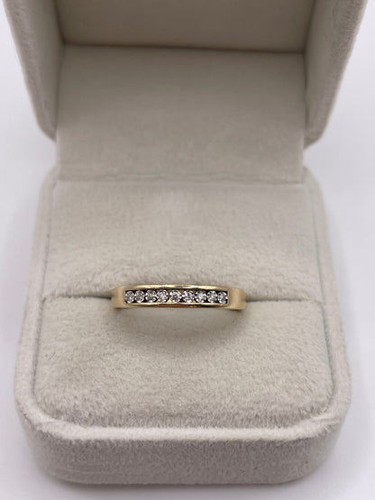 9ct gold diamond ring