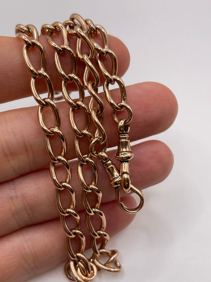 9ct rose gold chain 496