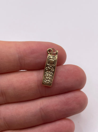 9ct gold mobile phone charm