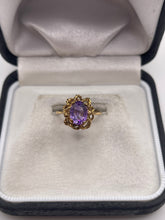 Load image into Gallery viewer, 9ct gold amethyst ring
