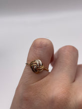 Load image into Gallery viewer, 9ct two tone gold knot ring
