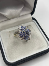 Load image into Gallery viewer, 9ct gold tanzanite and diamond ring
