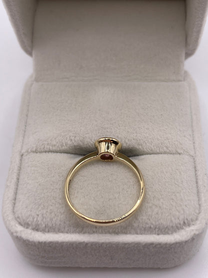 9ct gold amethyst ring