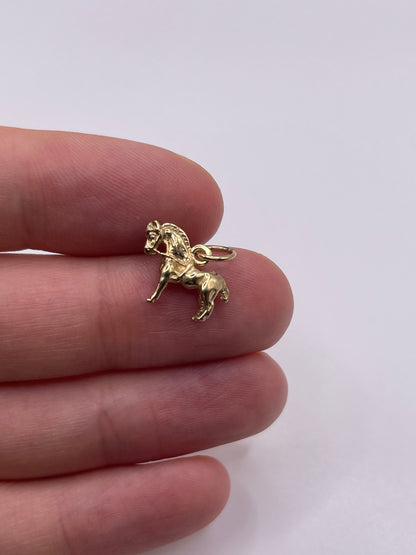 9ct gold horse charm