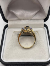 Load image into Gallery viewer, 9ct gold sapphire and tanzanite ring
