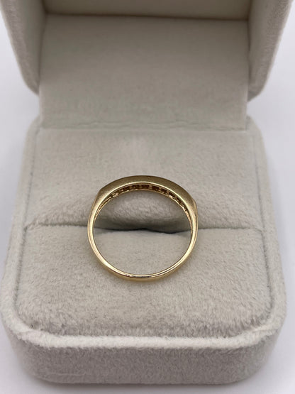9ct gold diamond ring