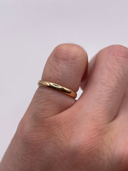 9ct rose gold band