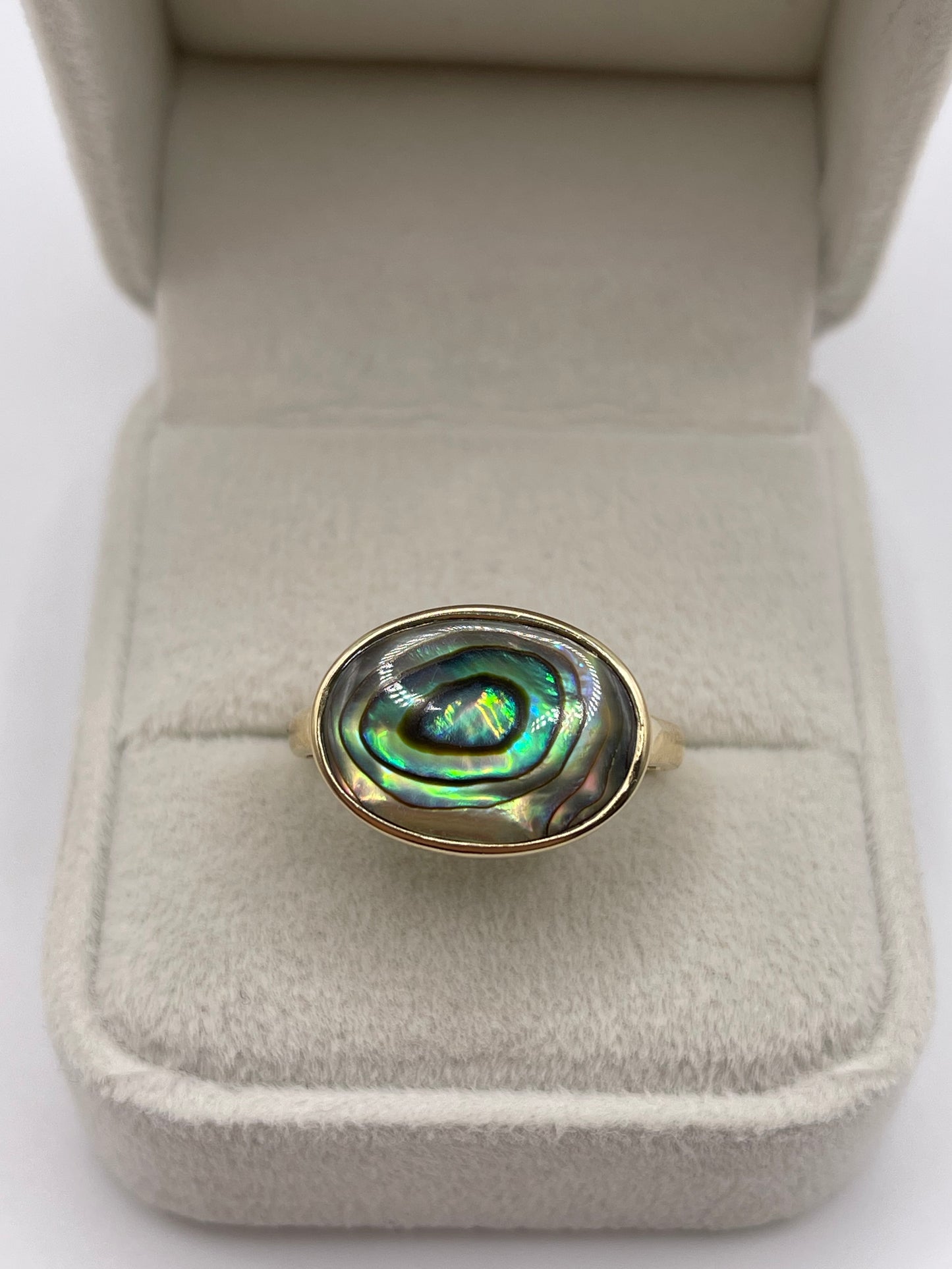 9ct gold abalone shell charm