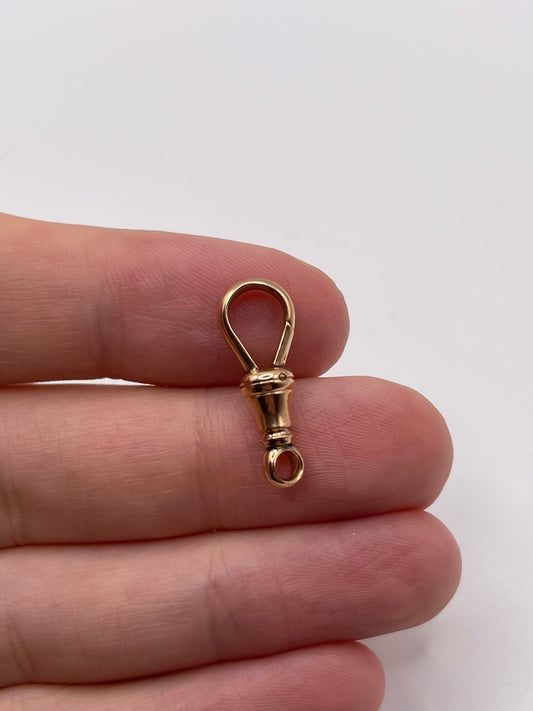 9ct rose gold dog clip 3