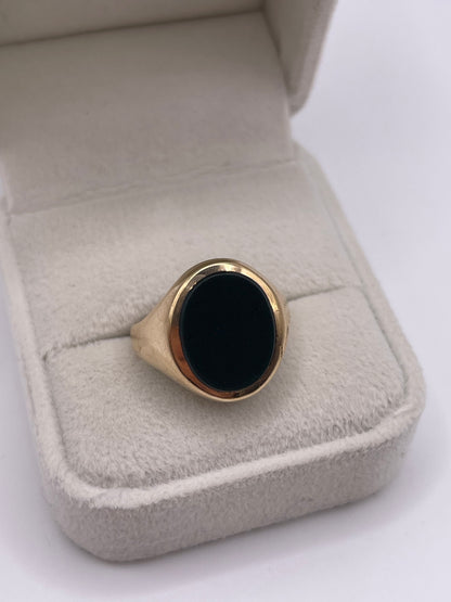 9ct gold bloodstone signet ring