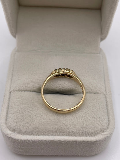 9ct gold sapphire ring